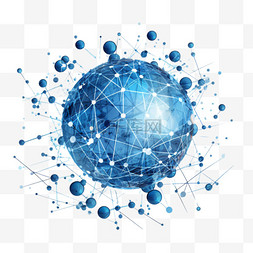 赛博科技背景图片_蓝色未来网络技术