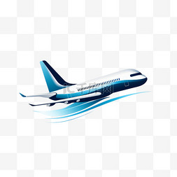 飞机航空图片_飞机图标矢量插图设计标志模板