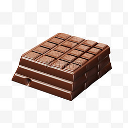 几何堆叠图片_巧克力堆叠完整甜品写实元素装饰