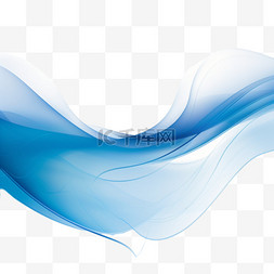 时尚波浪线图片_抽象时尚的蓝色波浪现代背景