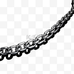 链条锁链金属铁真实写实元素装饰