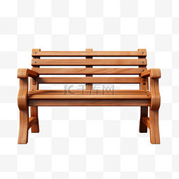 座椅图片_3D木制小椅子小板凳座椅家具元素