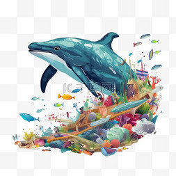 海洋动物正在死于不良生态和塑料