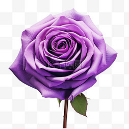 紫色玫瑰高贵写实元素装饰图案
