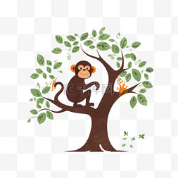 树上的小窝图片_猴子把朋友上传到树上