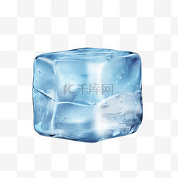 冰块图片_冰块单块侧面食用冰写实元素装饰