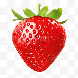 草莓水果植物农产品写实元素装饰