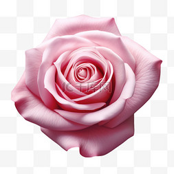 粉色玫瑰淡雅温柔写实元素装饰图