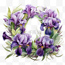 优美装饰图片_花朵花环花框花边花架头像紫色优