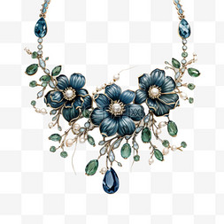 奢侈品装饰品首饰项链宝石耳环金