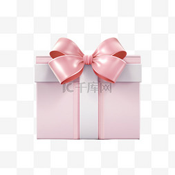 粉色蝴蝶结礼盒