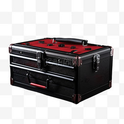 工具箱免抠红黑配色元素摄影图