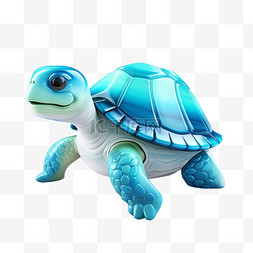乌龟海龟3D渐变质感UI设计UX素材