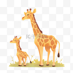 长颈鹿长颈鹿图片_可爱长颈鹿卡通元素