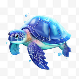 3D渐变质感UI设计UX素材乌龟海龟