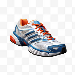 蓝色运动鞋图片_鞋子蓝色运动鞋AI元素立体免扣图