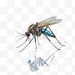 蚊子虫子AI元素立体免扣图案