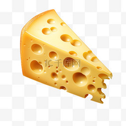 芝士图片_奶酪三角块美食3d装饰立体免扣素