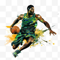 运动员打篮球图片_运动员打篮球扣篮力量感健硕锻炼