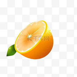柠檬切开装饰图片_柠檬水果切开的样子AI立体素材元