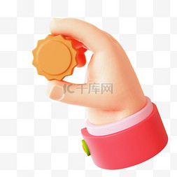 中秋节3d图片_3D手拿月饼