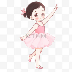 美人鱼跳舞png图片_可爱的小女孩跳舞卡通手绘元素