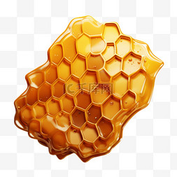 蜂巢蜂蜡AI立体素材效果元素