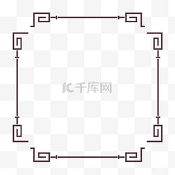 文字框中国风图片_中国风简约线条边框文本框