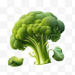 图案蓝图片_西蓝花蔬菜食物健康免扣素材立体