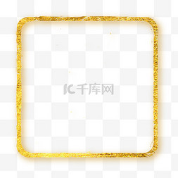 中国水墨风边框图片_烫金水墨方形标题框