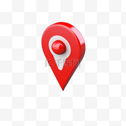 地图图标图片_红色定位位置坐标卡通图标