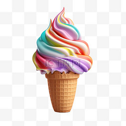 冰淇凌活动图片_3D美食食物冰淇凌诱人立体清新充
