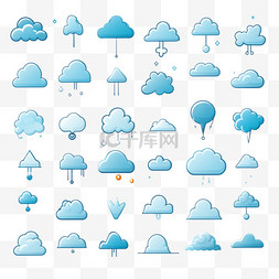 雨夜马路图片_蓝色天气图标组图4