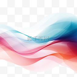 色彩流动图片_抽象多彩的波浪透明质感装饰2