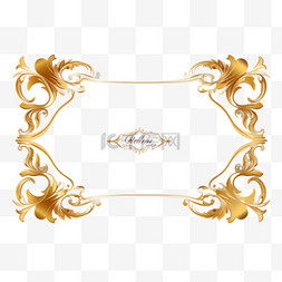 金色印章印章图片_金色奢侈品牌华丽标签边框3