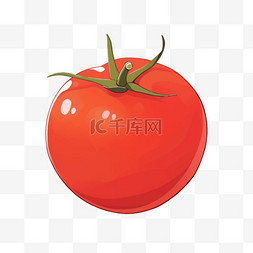 红色西红柿图片_西红柿卡通手绘元素