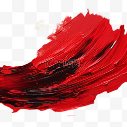 笔刷笔触油漆红色水墨水彩纹理质