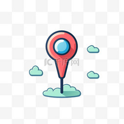科坐标技坐标图片_定位位置地图交通坐标卡通图标