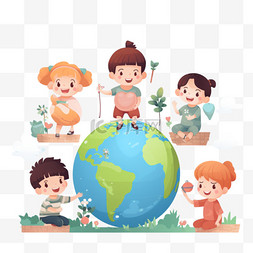 国际模板图片_世界儿童国际儿童地球村1