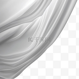 抽象布料图片_白色丝绸布料纹理装饰3