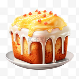 烘焙蛋糕广告图图片_3D美食烘焙芝士面包食物诱人立体
