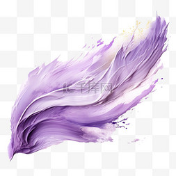 笔刷笔触香芋紫水墨水彩纹理质感
