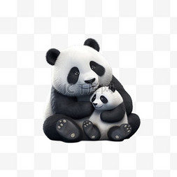 可爱熊猫萌宠大小熊猫动物国宝卡