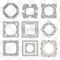 传统窗花图片_中国传统窗花边框纹理装饰2