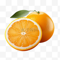 新鲜柑橘图片_秋天水果柑橘新鲜半切