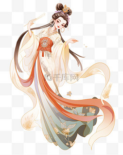 女子图片_中秋节手绘古装女子嫦娥11