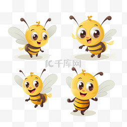 黄色的蜜蜂图片_一套可爱的蜜蜂2