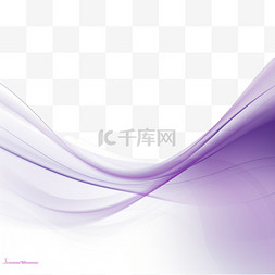 紫色渐变曲线波纹装饰1