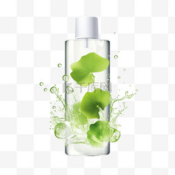 美容化妆水保湿玻璃瓶免扣装饰素