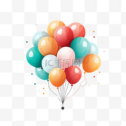 国庆节装饰漂浮气球彩带飘带气球